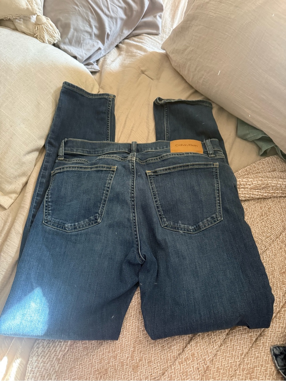 Calvin Klein Men’s Dark Blue Denim Jeans